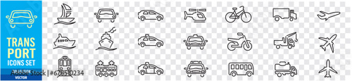 Set of  transport icons Vector