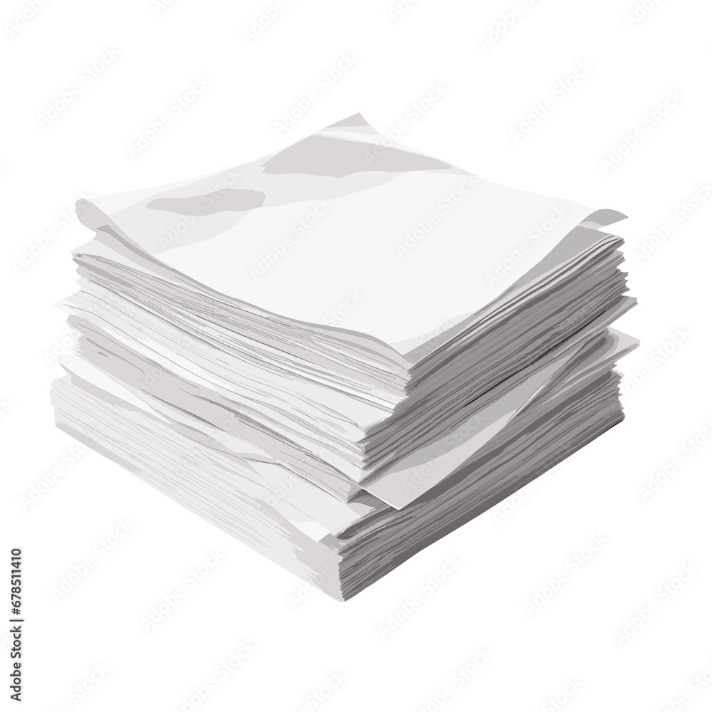 Document stack. Generative AI