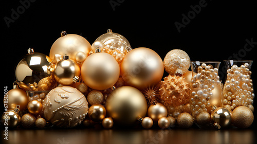 pearl necklace isolated on black HD 8K wallpaper Stock Photographic Image 