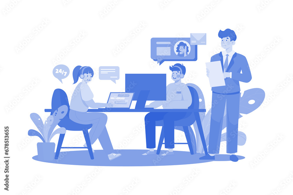 Customer Service Manager overseeing and managing customer support teams. Customer Service Manager overseeing and managing customer support teams.