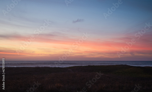 Sunset on the california coast 