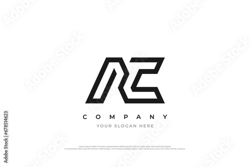 Initial Letter AC Logo Design Vector