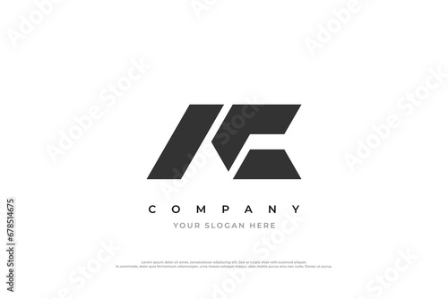 Initial Letter AC Logo Design Vector