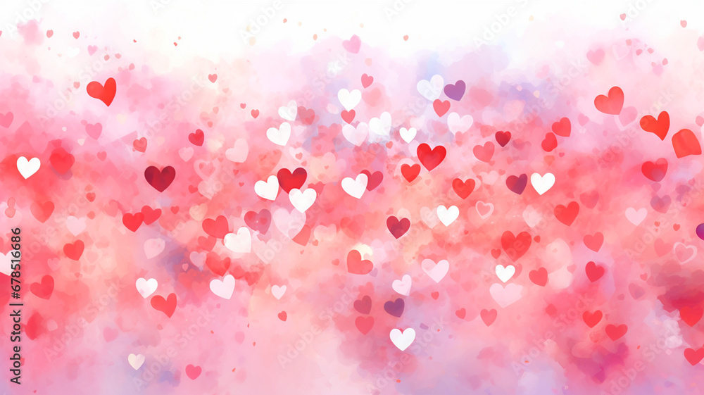 Watercolor style heart graphic material. Watercolor style heart graphic material.