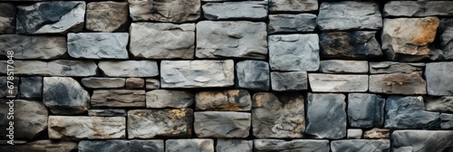 Granite Stone Gray Decorative Brick Wall , Banner Image For Website, Background abstract , Desktop Wallpaper