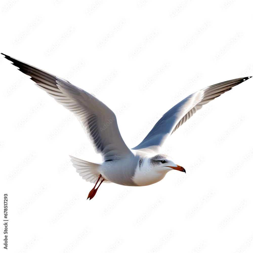 Fototapeta premium Beautiful gull flying