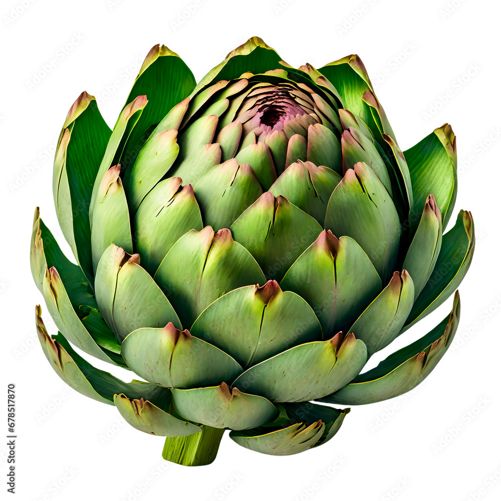 Fresh Artichokes Isolated on White, globe artichoke Fresh Artichokes Isolated on White, globe artichoke