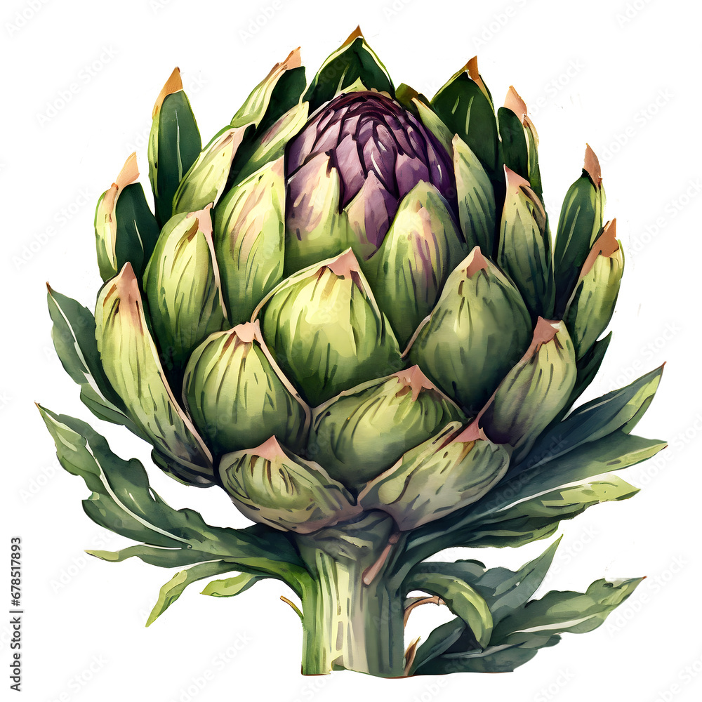 Fresh Artichokes Isolated on White, globe artichoke Fresh Artichokes Isolated on White, globe artichoke