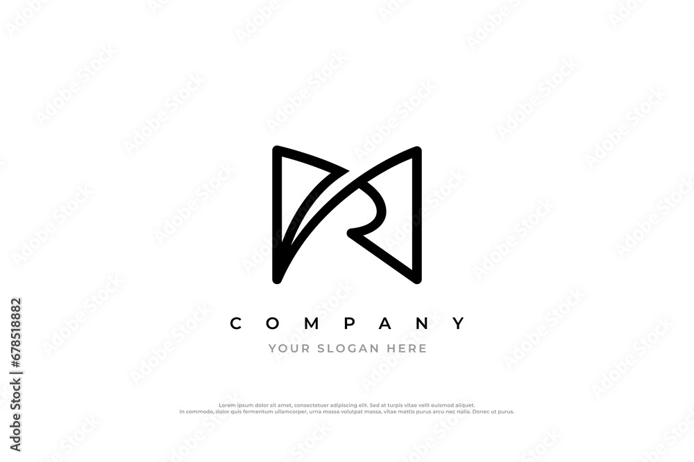 Letter RM Logo or MR Monogram Logo Design Vector Letter RM Logo or MR Monogram Logo Design Vector