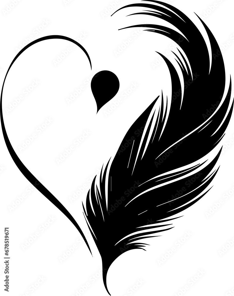 Heart Feather Heart Feather