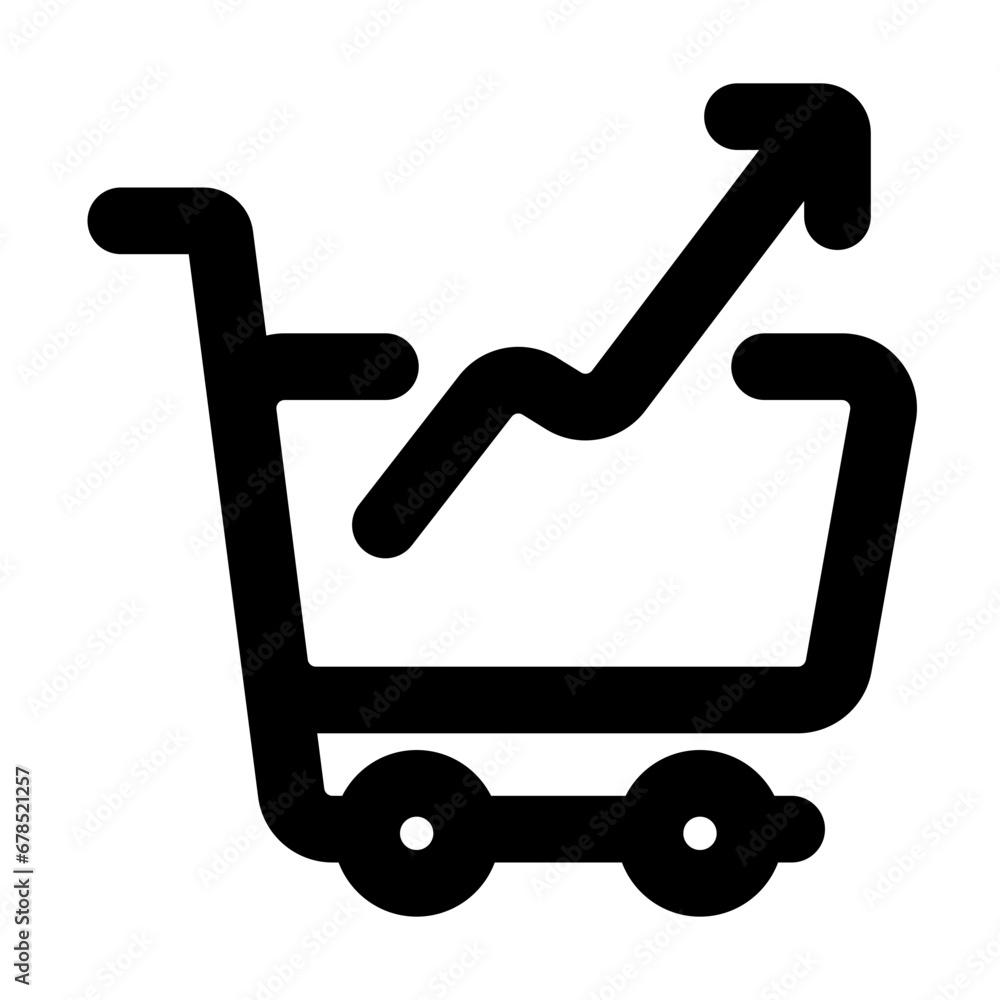 shopping chart up shopping chart up