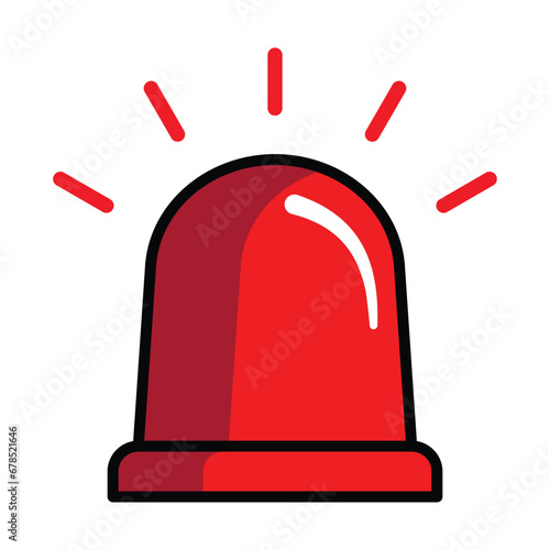 Siren icon design, illustration design