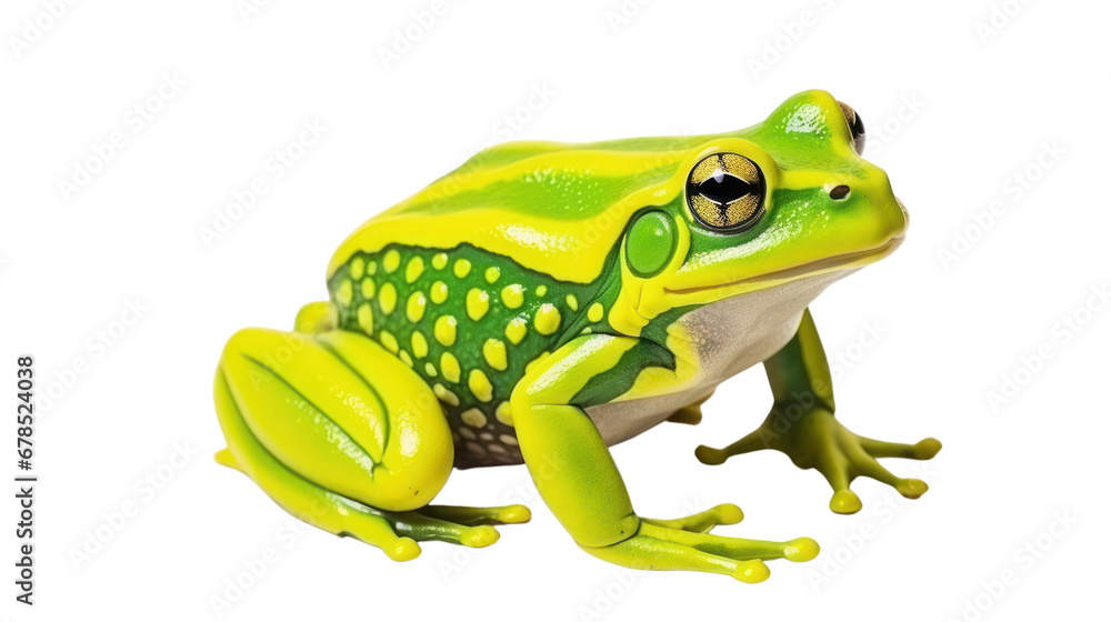 Obraz premium Frog beautiful colorful on the transparent background