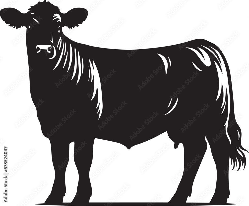 Cow Silhouettes EPS Cow Vector Cow Clipart
