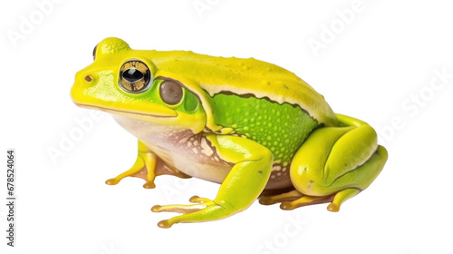 Frog beautiful colorful on the transparent background
