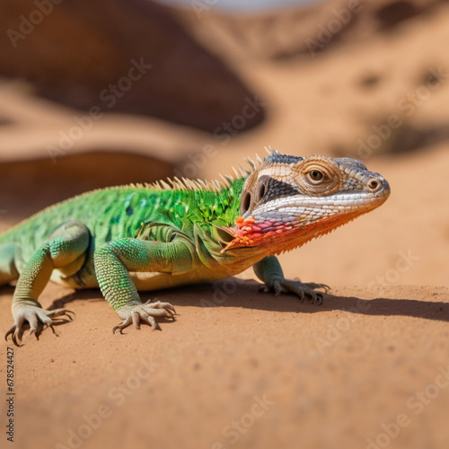 lizard in a desert © Jayasanka