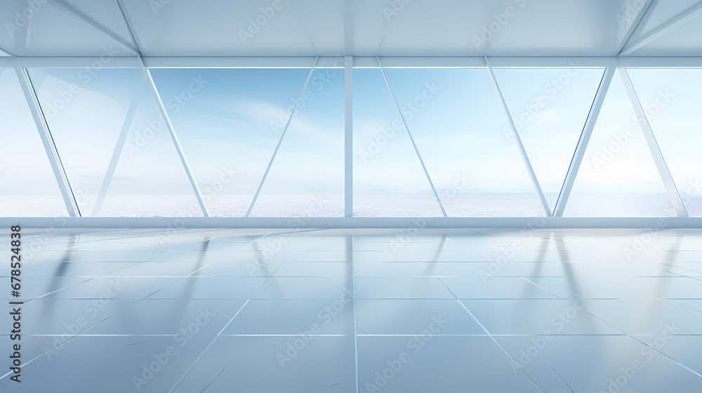 Fototapeta premium Subtle textured floor, broad horizon, product commercial photography background, PPT background, 3D rendering, car display scene