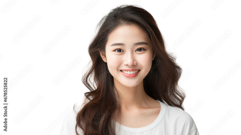 Asian woman on the transparent background Asian woman on the transparent background