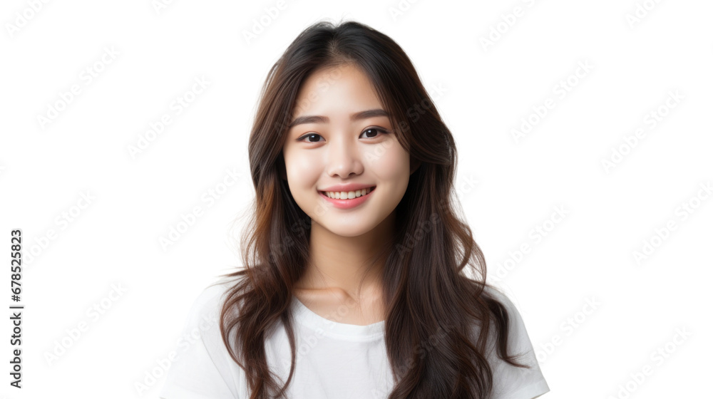 Asian woman on the transparent background Asian woman on the transparent background