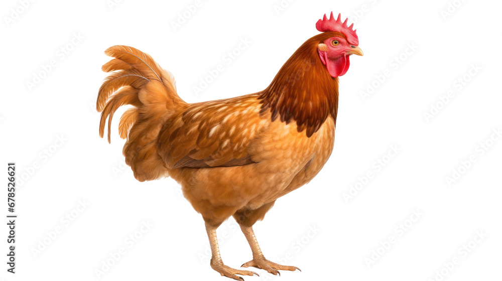 A chicken on the transparent background A chicken on the transparent background