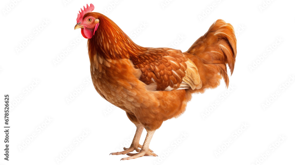 Fototapeta premium A chicken on the transparent background