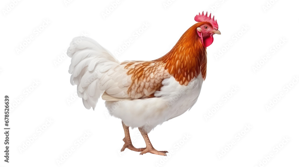 A chicken on the transparent background