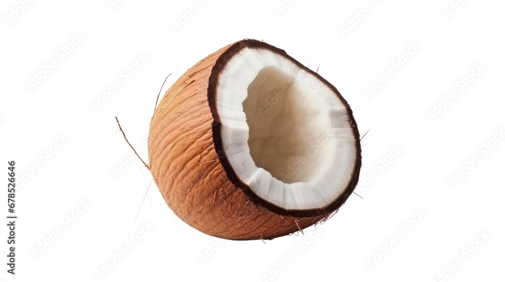 A coconut on the transparent background A coconut on the transparent background