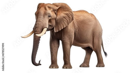 Africa elephant on the transparent background