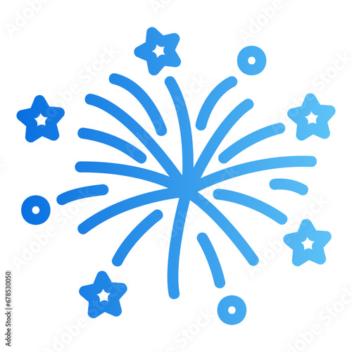 fireworks gradient icon