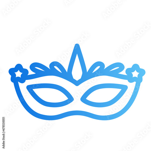 eye mask gradient icon