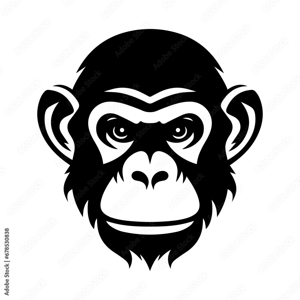 Monkey head vector logo Monkey head vector logo