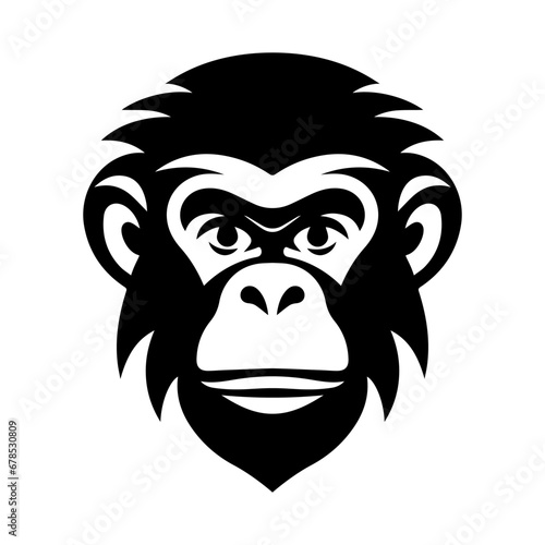 Monkey head vector logo