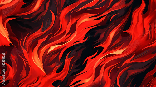 Hand drawn cartoon burning flame pattern background material 