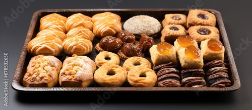 Perfect for special occasions a platter of bite sized baked treats