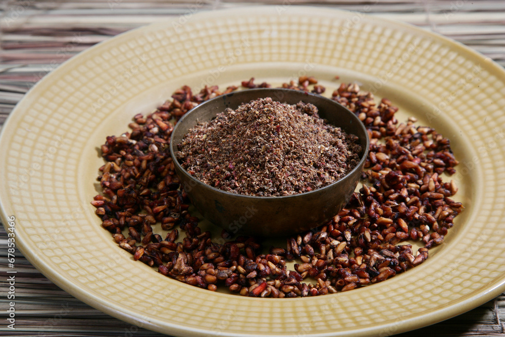 Anardana Pomegranate Seeds Powder, Indian Spice Anardana Pomegranate Seeds Powder, Indian Spice