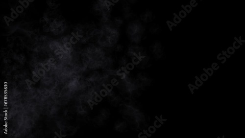 Intense and mysterious fog animation, advancing fog, steam, smoke photo