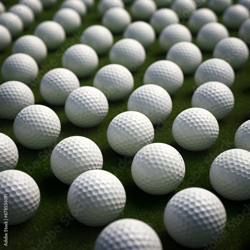 Golf ball pattern background. Generative ai. 