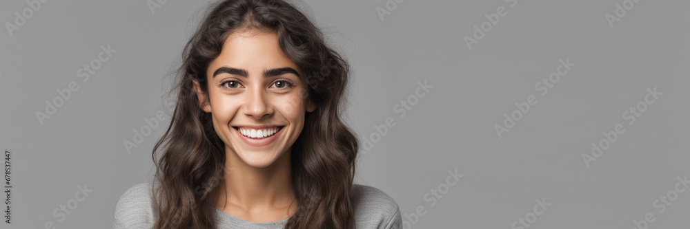 Beautiful Spanish good woman nice fashion half body eye contact Beautiful Spanish good woman nice fashion half body eye contact