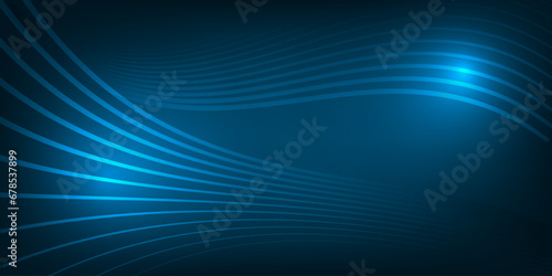 Abstract line movement background.Line art moving on various ways on gradient color.Vector illustrations.