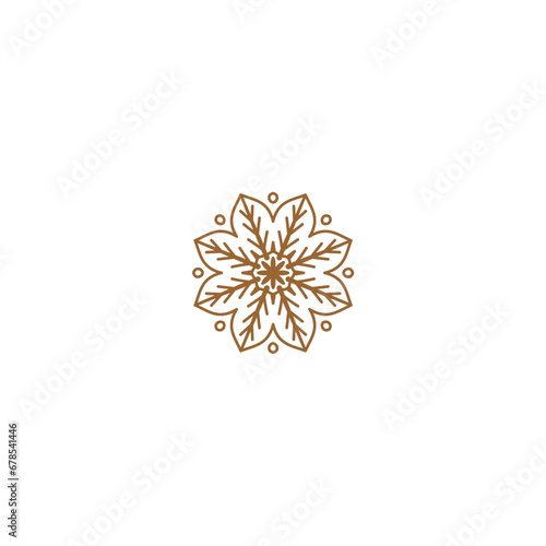 set of mandala ornament elements gold luxury template © Hasanah
