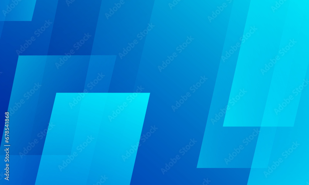 Fototapeta premium Blue abstract background. Dynamic shapes composition. Vector illustration