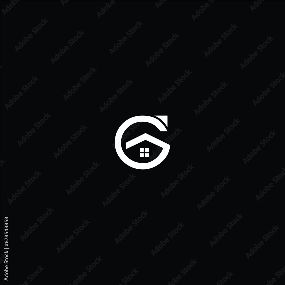 Initial Letter G Home Flame Logo Design Template Initial Letter G Home Flame Logo Design Template