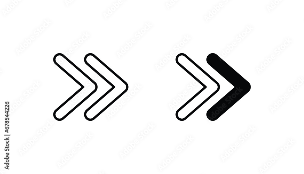Right Arrow icon design with white background stock illustration Right Arrow icon design with white background stock illustration