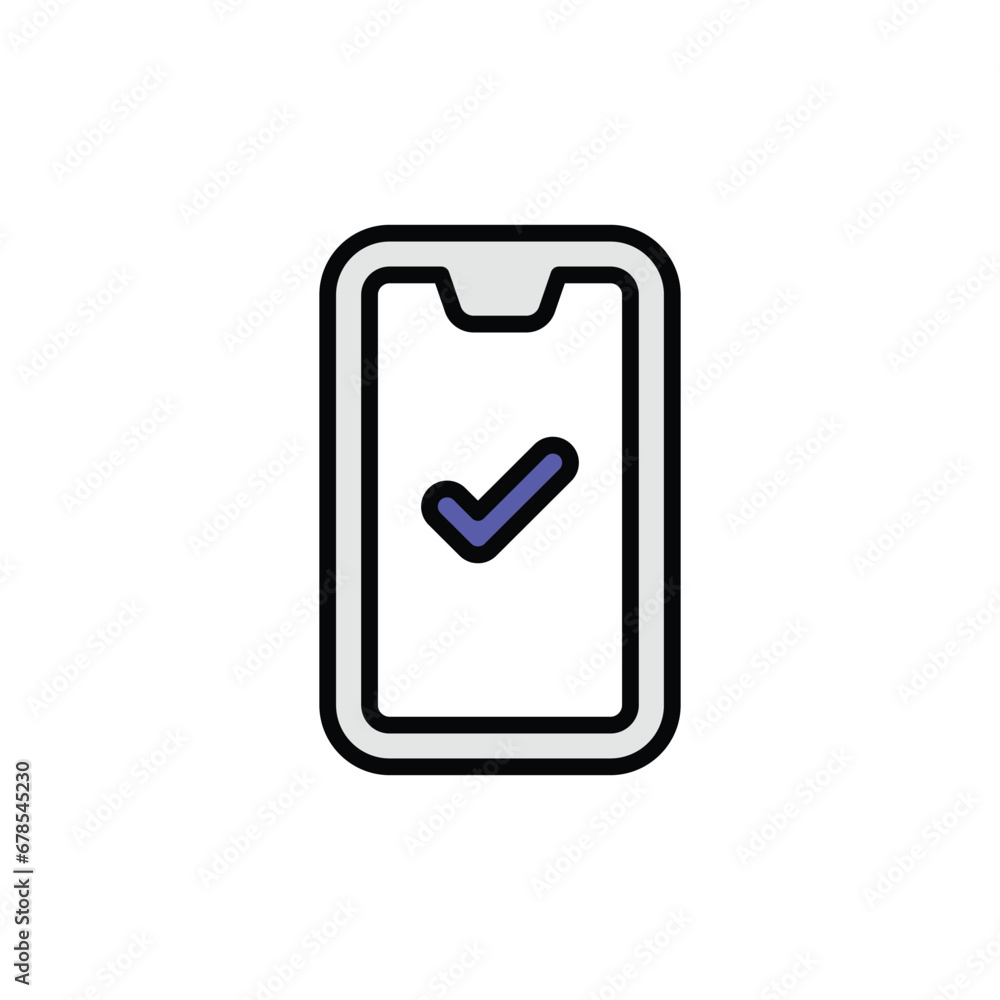 Mobile icon design with white background stock illustration Mobile icon design with white background stock illustration