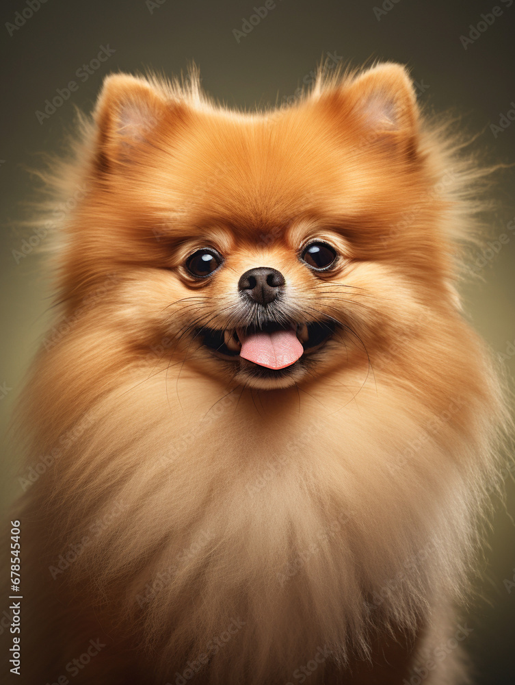 red spitz after grooming