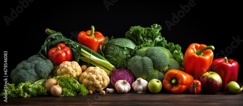 Different vegetables against a white background