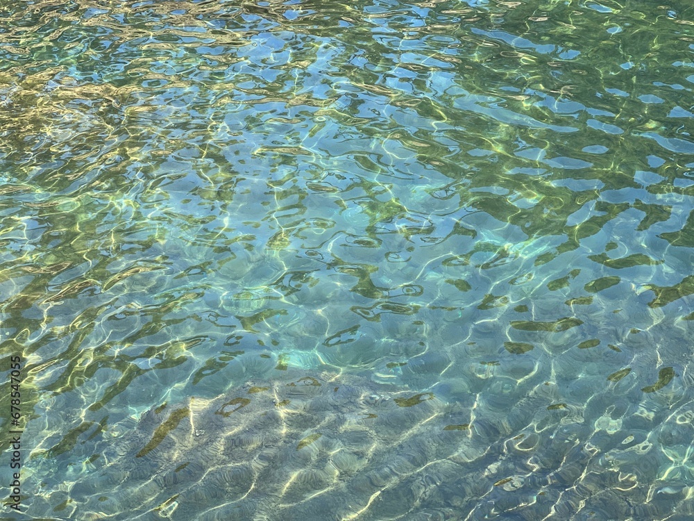 Sea water beautiful clear turquoise seascape.