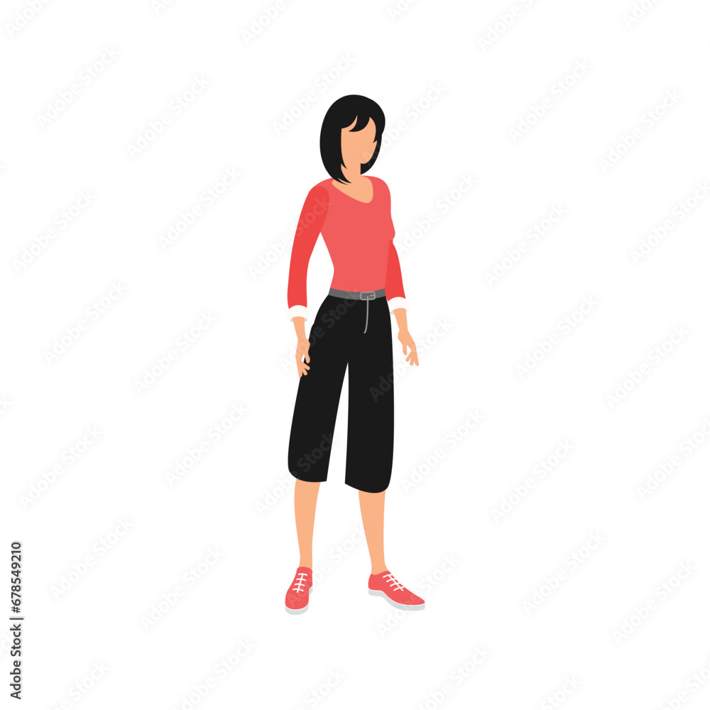 Fototapeta premium pose of mature woman with profession job