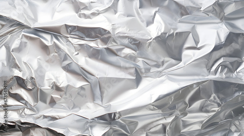 Aluminum foil texture,background. Generative Ai.
