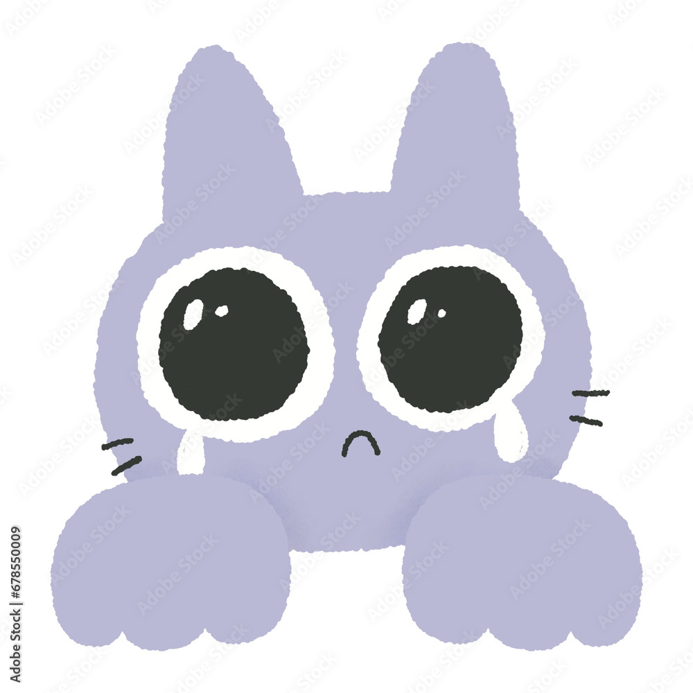 sad cat peeking out from behind a white blank banner Cute Adorable Hand drawn little kitten sad cat peeking out from behind a white blank banner Cute Adorable Hand drawn little kitten